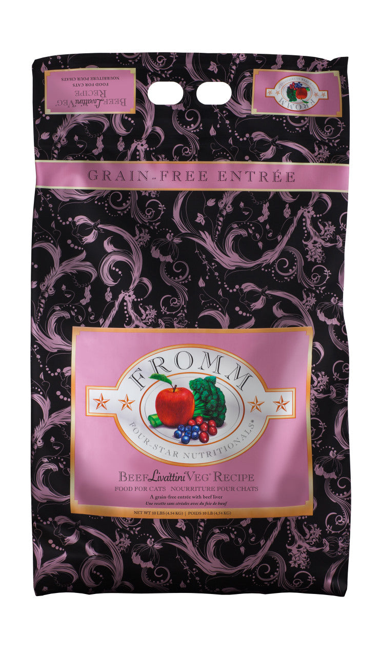 Fromm Four-Star Beef Liv ttini Veg Recipe Cat Food 10 lb