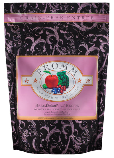 Fromm Four-Star Beef Liv ttini Veg Recipe Cat Food 4 lb