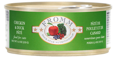 Fromm Four-Star Chicken & Duck Pate Canned Cat Food 5.5 oz