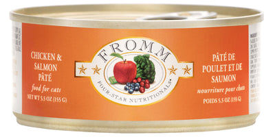 Fromm Four-Star Chicken & Salmon Pate Canned Cat Food 5.5 oz