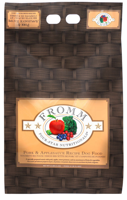 Fromm Four - Star Pork & Applesauce Recipe Dog Food 12 lb