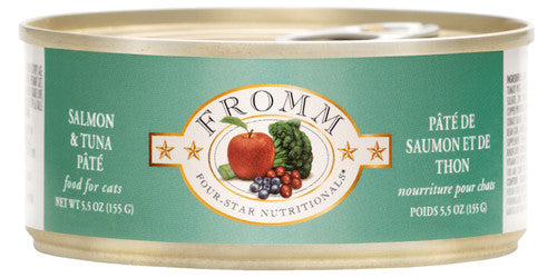 Fromm Four - Star Salmon & Tuna Pate Canned Cat Food 5.5 oz