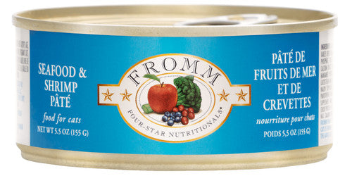 Fromm Four - Star Seafood & Shrimp Pate Canned Cat Food 5.5 oz