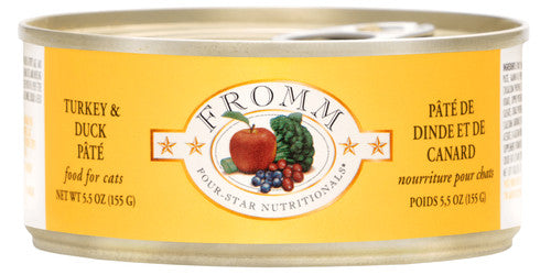 Fromm Four - Star Turkey & Duck Pate Canned Cat Food 5.5 oz