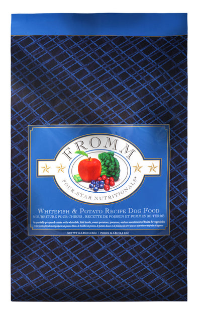 Fromm Four-Star Whitefish & Potato Recipe Dog Food 26 lb