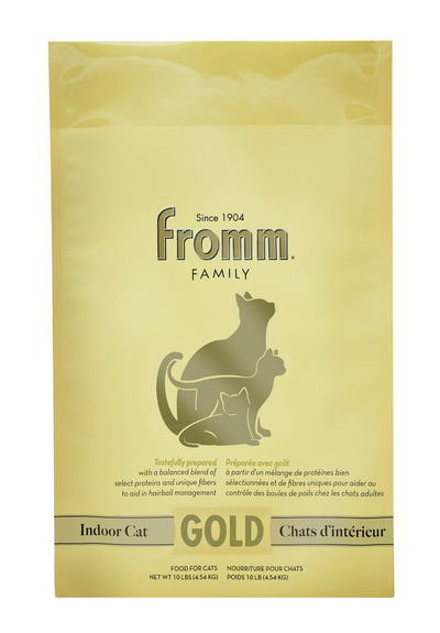 Fromm Indoor Cat Hairball Control Gold Cat Food 10 lb
