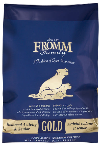 Fromm Reduced Activity & Senior Gold Dog Food 15 lb