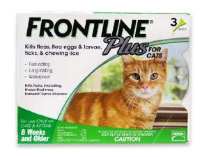 Frontline Plus Flea And Tick Treatment For Cats 3 Month Supply {L+1} 999510 350604287407