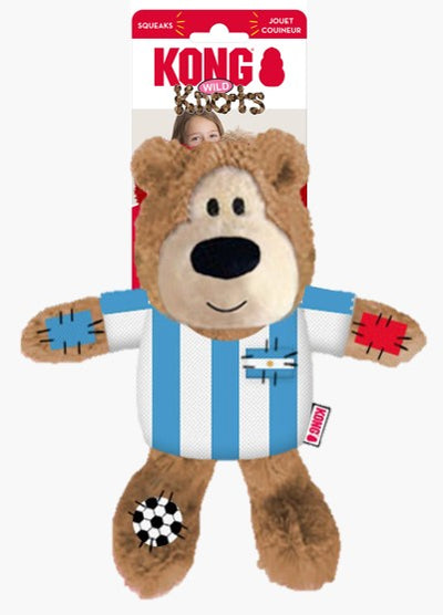 KONG Wild Knots Sport Bear Dog Toy Argentina Medium 035585539072
