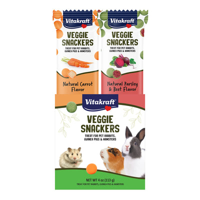 Vitakraft Veggie Snackers Carrot & Parsley Beet Small Animal Treat 4 oz 051233579351