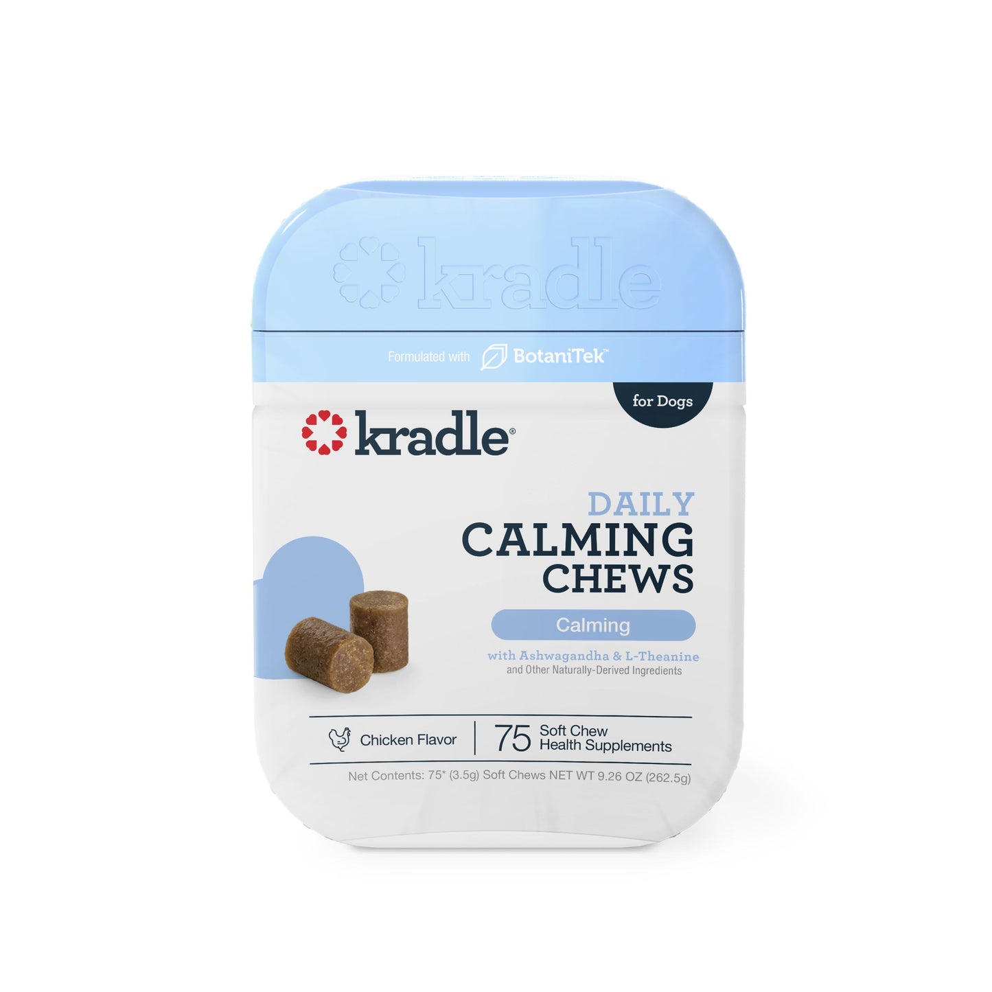 Kradle Kradle Daily Calming Soft Chews Supplement for Dogs Chicken 75 ct 850038315672