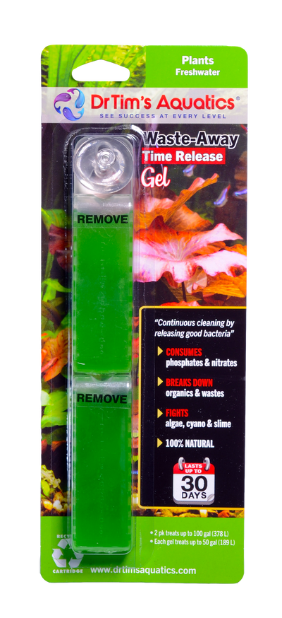 Dr. Tim's Aquatics Waste-Away Time Release Gel for Plant Tanks 100 gal, 2 pk 812540011480