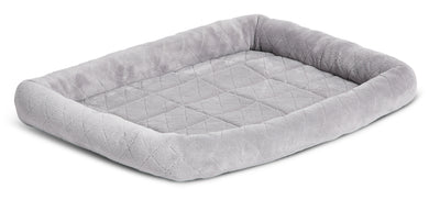 MidWest Homes for Pets Deluxe Diamond Stitch Pet Dog Bed Gray 30 in 027773026822