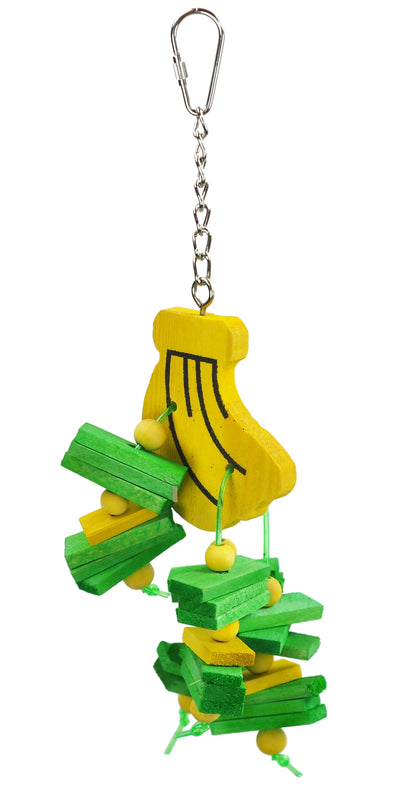 A & E Cages Banana Bird Toy 644472017786