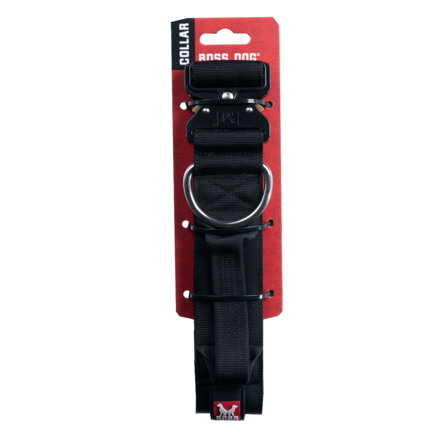 Boss Dog Tactical Adjustable Dog Collar Black X-Large, 20-28 in 850010391144