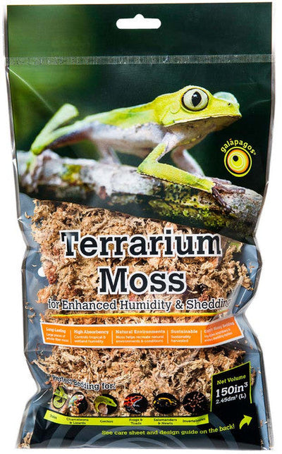 Galapagos 5 - Star Terrarium Sphagnum Moss Substrate Gold 2.6 qt Mini - Reptile