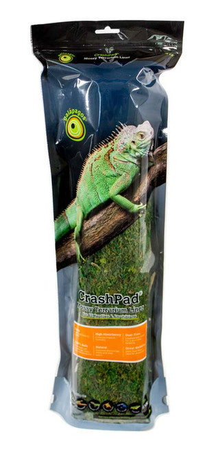 Galapagos CrashPad Mossy Terrarium Liner Green 18 in x 36 - Reptile