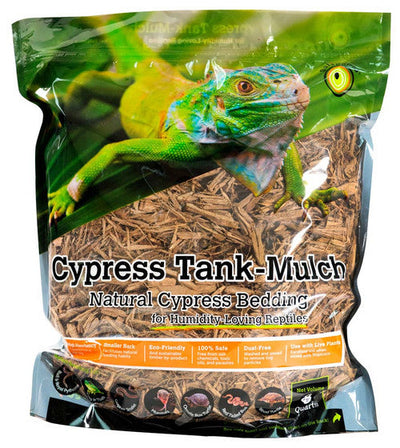 Galapagos Cypress Tank Mulch Natural Bedding Substrate Brown 8 qt - Reptile