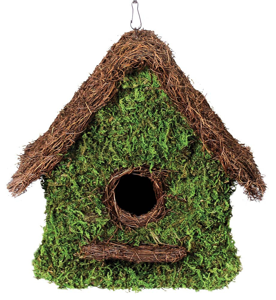 Galapagos Maison Woven Birdhouse Fresh Green 11inX12in