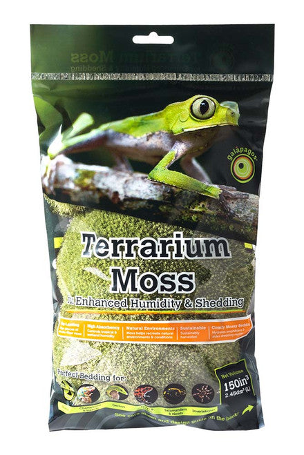 Galapagos Royal Pillow Moss for Tropical & Forest Tanks Fresh Green 2.6 qt Mini - Reptile