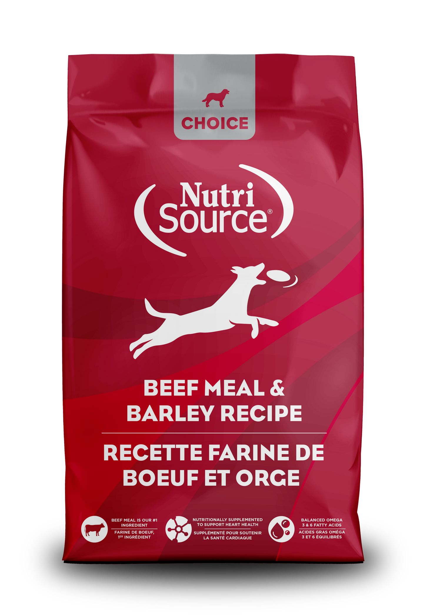 NutriSource Choice Adult ALS Dry Dog Food Beef 40 lb 073893230298
