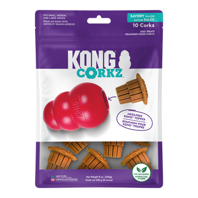 KONG Corkz Dog Treats 8 oz 035585361956
