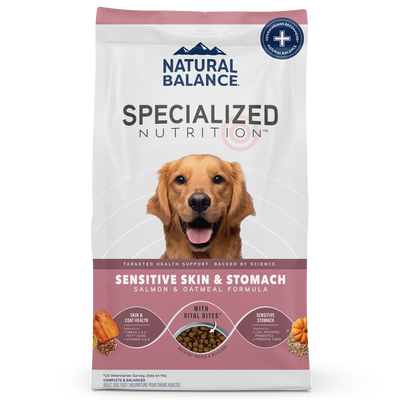 Natural Balance Pet Foods Specialized Sensitive Skin & Stomach Dry Dog Food Salmon & Oatmeal 22 lb 723633007146