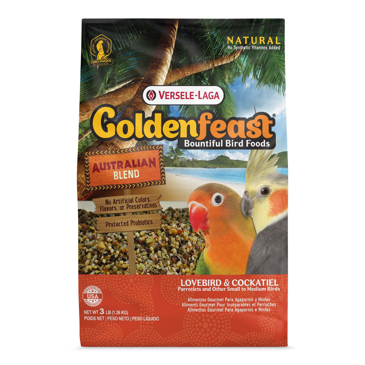 Goldenfeast Australian Blend Bird Food 6 / 3 lb 046706822201