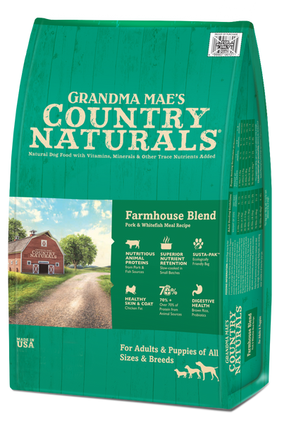 Grandma Mae's Country Naturals Premium All Natural Dry Dog Food Pork 14lb