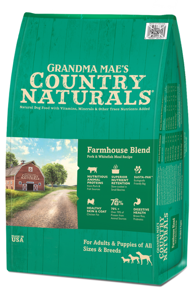 Grandma Mae’s Country Naturals Premium All Natural Dry Dog Food Pork 4lb