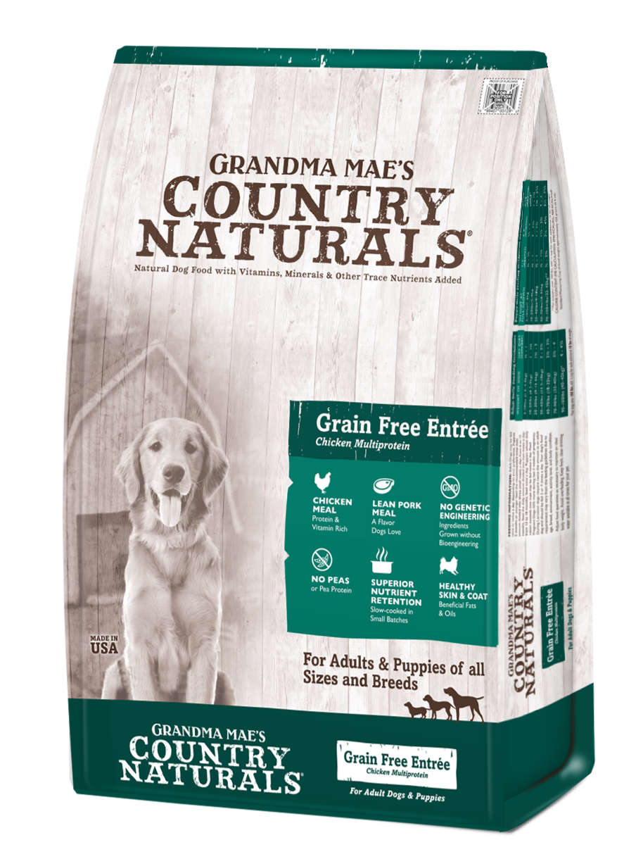 Grandma Mae's Country Naturals Premium All Natural Grain Free Dry Dog Food High-Protein Chicken 4lb