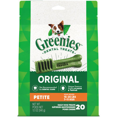 Greenies Dog Dental Treats Original 12oz 20ct Petite