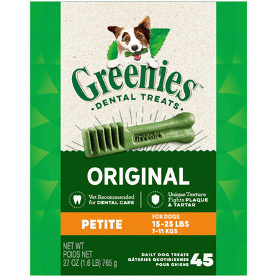 Greenies Dog Dental Treats Original 27oz 45ct Petite