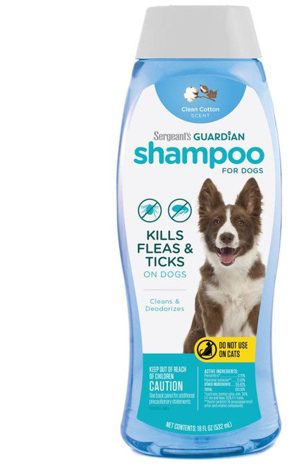 Guardian Flea & Tick Shampoo Clean Cotton 18 oz - Dog