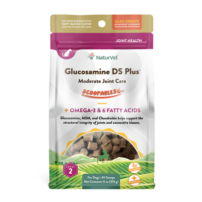 NaturVet Scoopables Glucosamine DS Plus Level 2 for Dogs 11 oz 797801605403