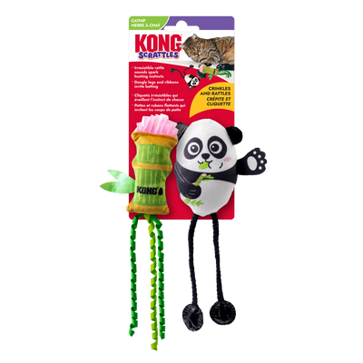 KONG Scrattles Cat Toy Panda 2 pk 035585534015