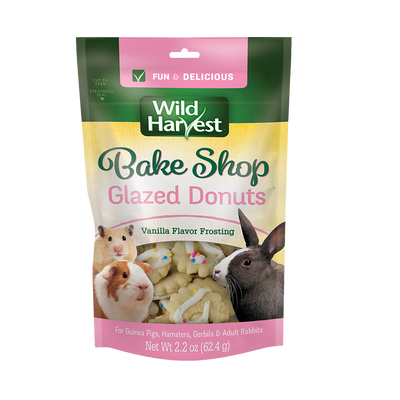 Wild Harvest Bake Shop Glazed Donuts Small Animal Treat Vanilla 2.2 oz 026851835240