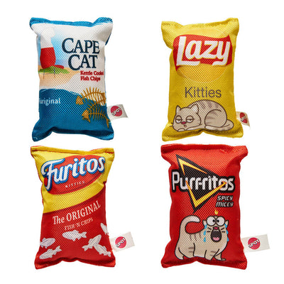 Spot Fun Food Kitty Chips Cat Toy Assorted Color 5 in 077234521816