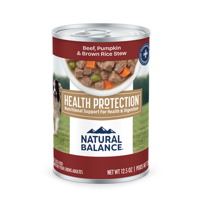 Natural Balance Pet Foods Health Protection Beef & Pumpkin Stew Can Dog Food Beef & Pumpkin 6ea/12.5 oz 723633007238
