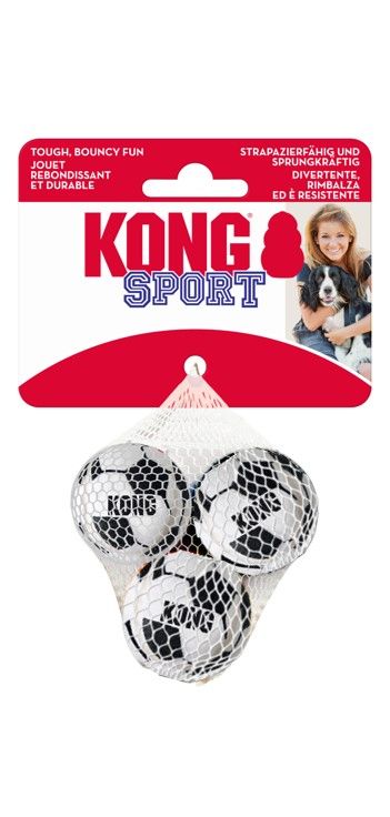 KONG Sport Soccer Balls Dog Toy Soccer Ball X-Small, 3 pk 035585539232