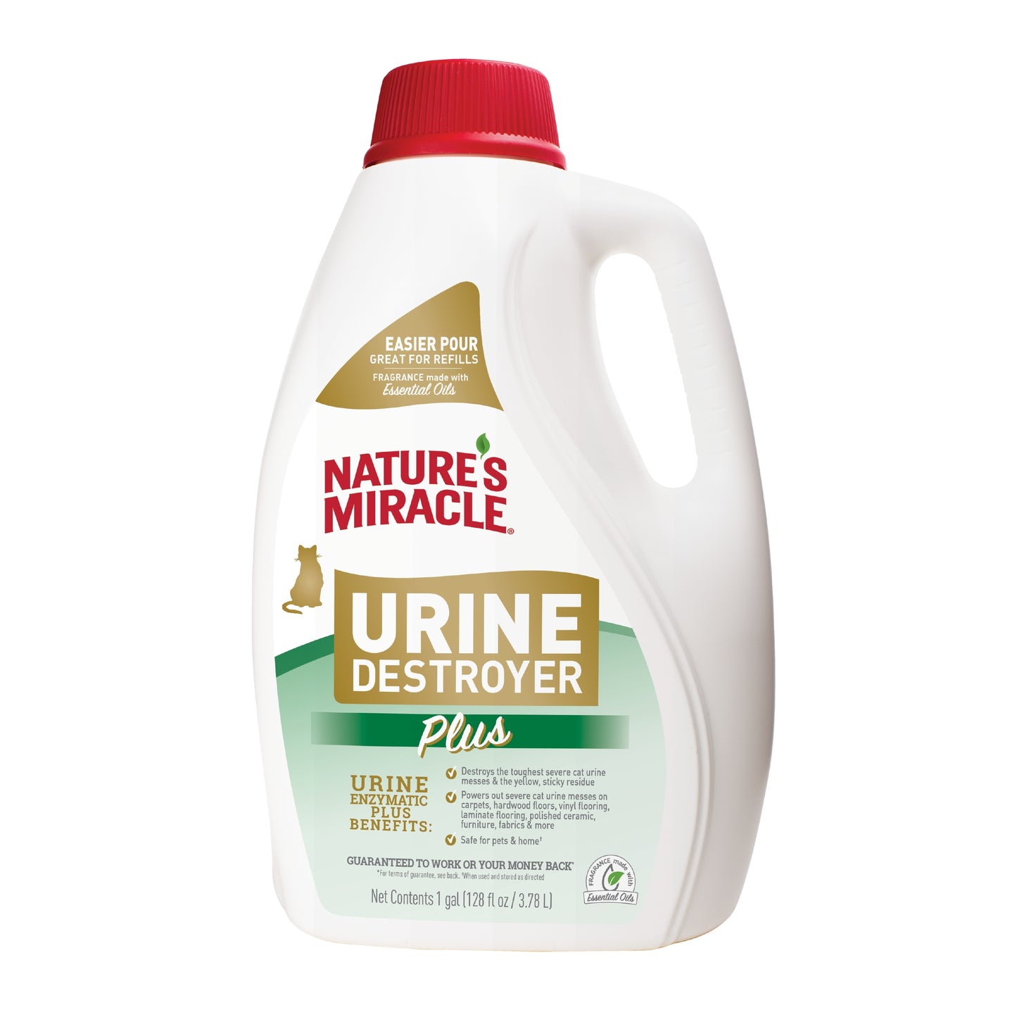 Nature's Miracle Cat Urine Destroyer Plus Pour/Refill 128 oz 018065983725