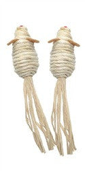 Hagen Catit Cornhusk And Raffia Cat Toy-2 Mice 53032{L+7} 022517530320