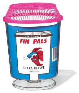 Hagen Fin Pals Goldfish betta Bowl A1512{L + 7} - Aquarium