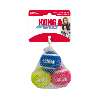 KONG Sport Softies Balls Dog Toy Assorted Color Small, 3 pk 035585529097