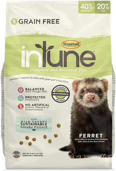 Higgins ntune Complete And Balanced Diet For Ferrets 4# C=6 - Bird