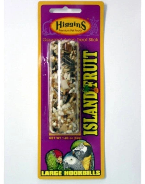 Higgins Sunburst Treat Sticks Island Fruit Parrot & Conure 2.2 oz - Bird