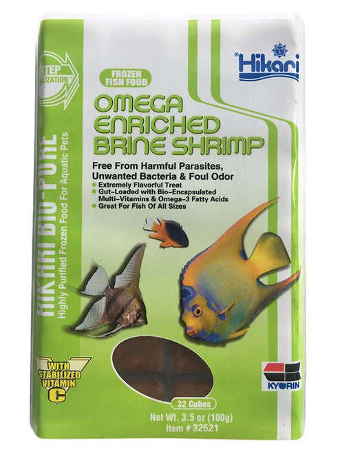 Hikari Bio - Pure Omega Enriched Brine Shrimp Frozen Fish Food 3.5 oz SD - 5 - Aquarium