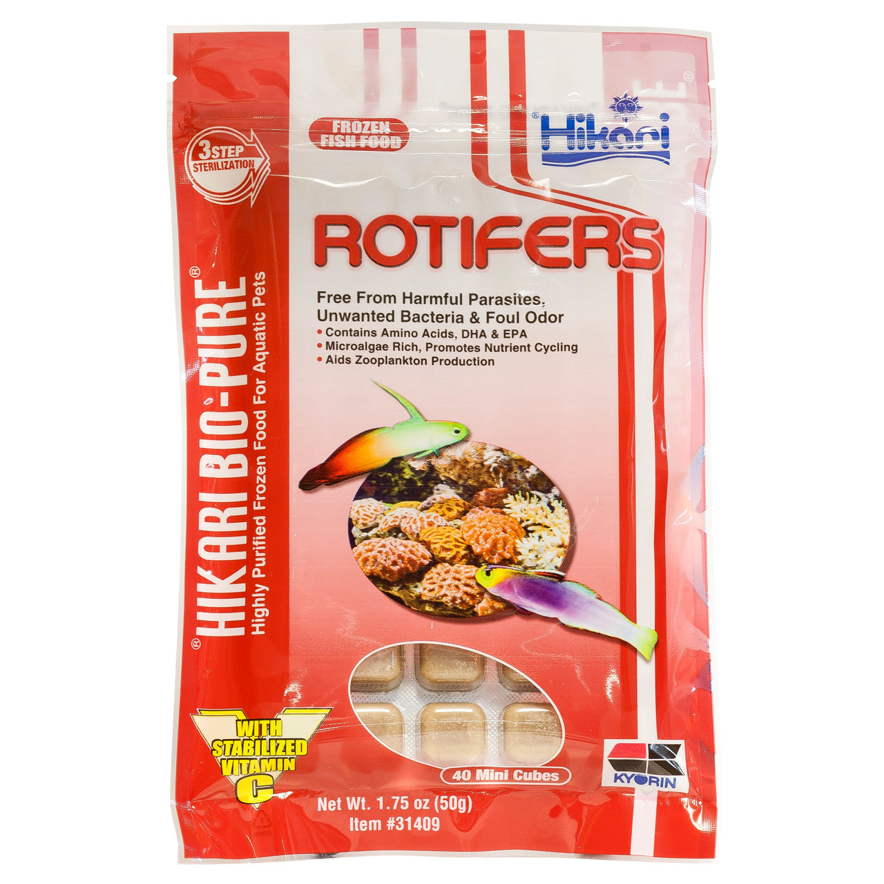 Hikari Bio-Pure Rotifer Frozen Fish Food 1.75 oz SD-5