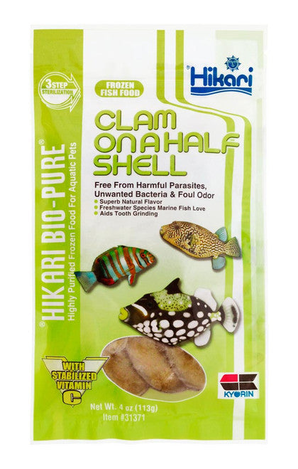 Hikari Clam On a Half Shell Frozen Fish Food 4 oz SD - 5 - Aquarium