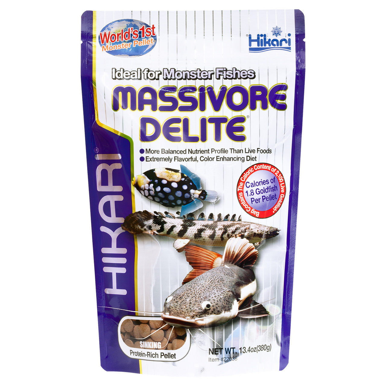 Hikari Massivore Delite Carnivore Pellets Fish Food 13.4oz LG
